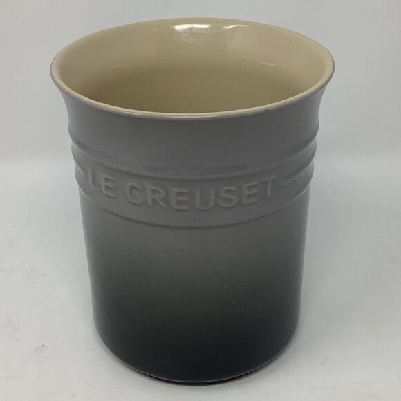 Le Creuset utensil crock holder ceramic light grey ombre 6 in. 1.1 liter - Picture 1 of 5
